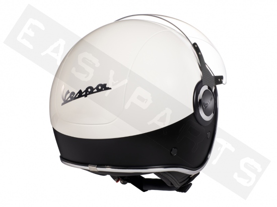 Helmet Demi Jet VESPA VJ Part II White/ Blue (double visor)